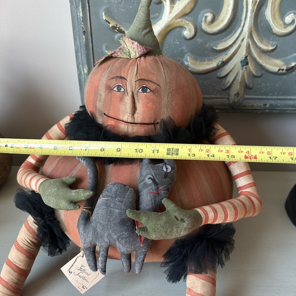 Vintage Joe Spencer Gussie humpty folk art jack o lantern gathering traditions - Picture 13 of 14